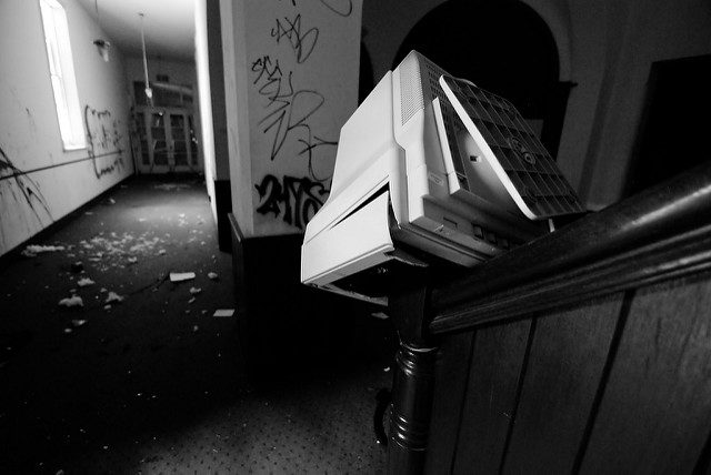 More vandalism in the hospital. Author: Nate Robert CC BY 2.0