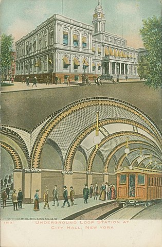 Early postcard showing the station c. 1913
