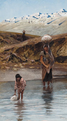 “Zuni watering place” by Henry François Farny