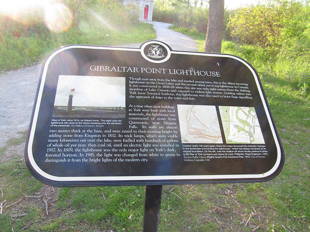 Part of the Gibraltar Point Lighthouse history. Author: Doug Kerr CC BY-SA 2.0