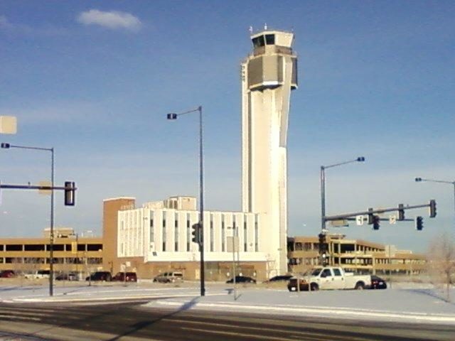 Stapleton International control tower different angle. Author: Xnatedawgx CC BY-SA 3.0