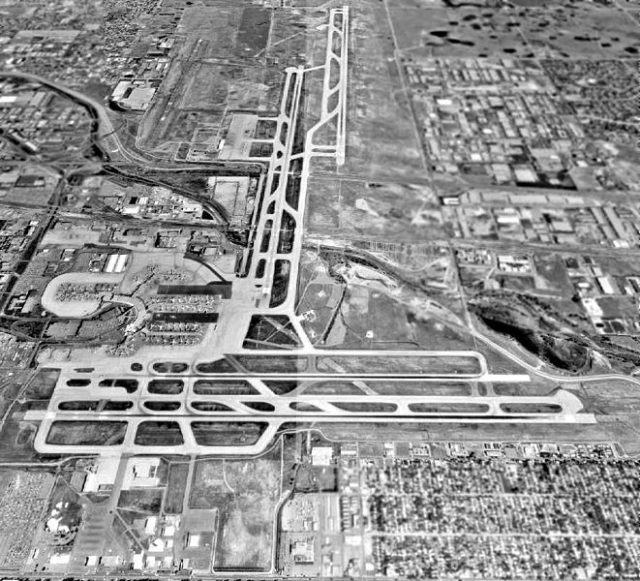The airport in 1993. Author: US Geological Survey Public Domain