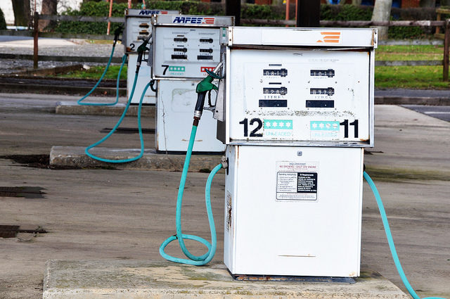 The US Forces even brought their own petrol station. Author: agweightman CC BY-ND 2.0