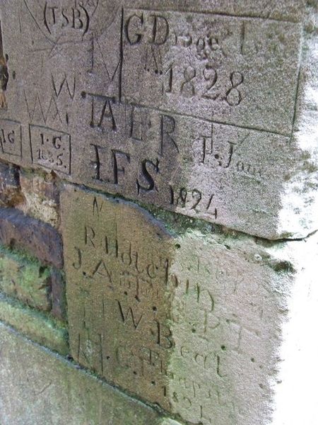 Writings on the walls of the house. Author: Keith Evans CC BY-SA 2.0