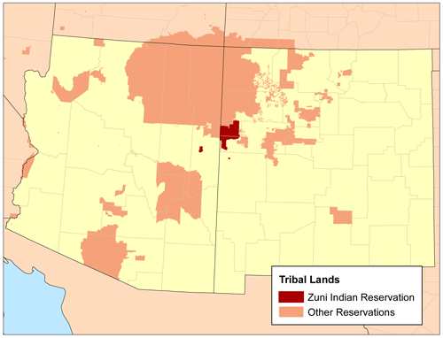 Zuni Indian Reservation/ Author: Kmusser – CC BY-SA 3.0