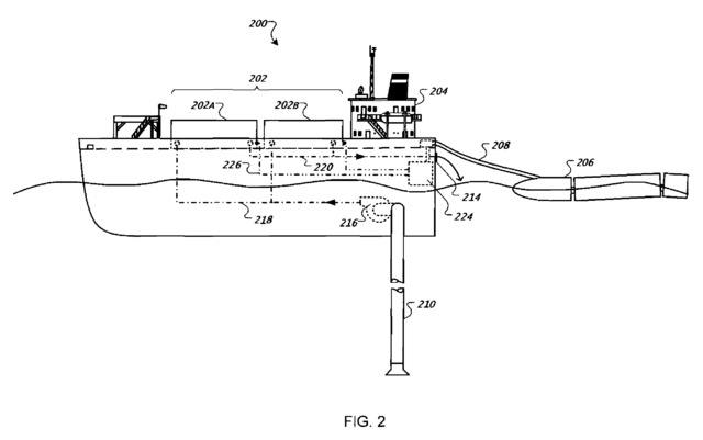 Fig. 2, US Patent 7,525,207, “Water-based data center” (Google Inc., 2009)