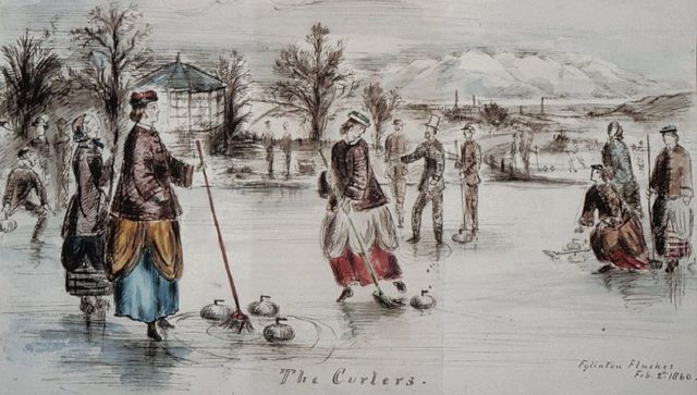 An example of curling from 1860. Author: Roger Griffith