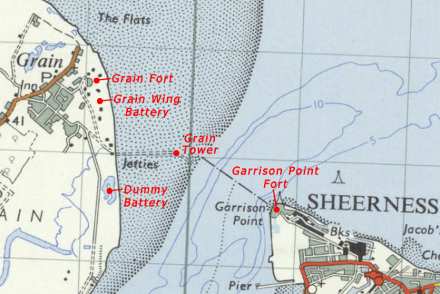 Map of the fortifications. Author: Ordnance Survey