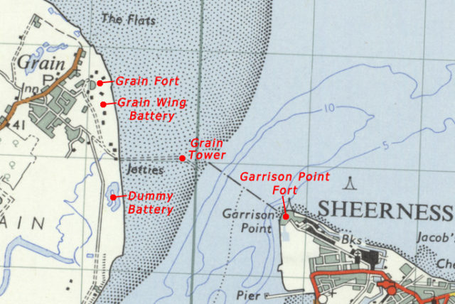 Map of the fortifications. Author: Ordnance Survey