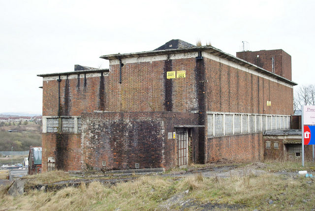 One of the buildings at Penallta Colliery. Author: Chris Sampson CC BY 2.0