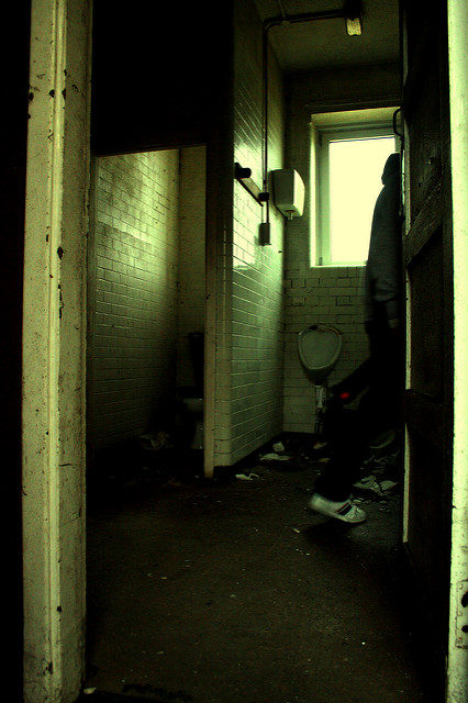 Part of the abandoned toilet. Author: Olga Pavlovsky CC BY 2.0