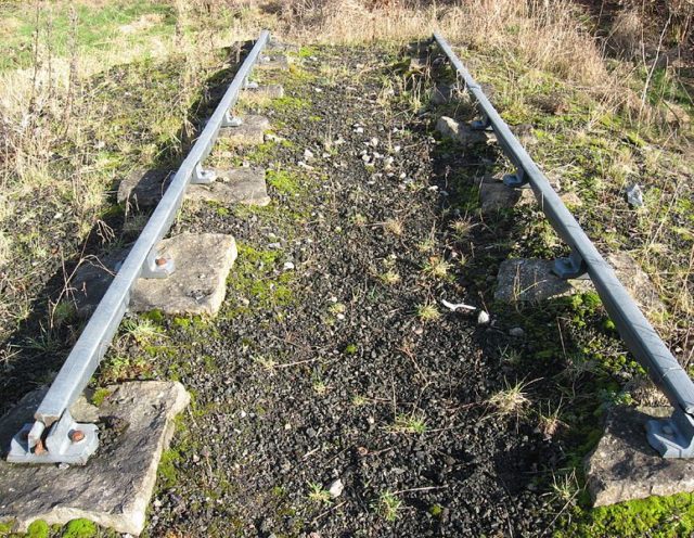 Part of the forgotten tracks. Author: Bob&Anne Powell CC BY-SA 3.0