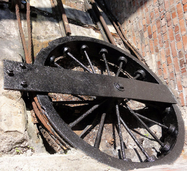 The funicular wheel system. Author: Fæ CC BY-SA 3.0