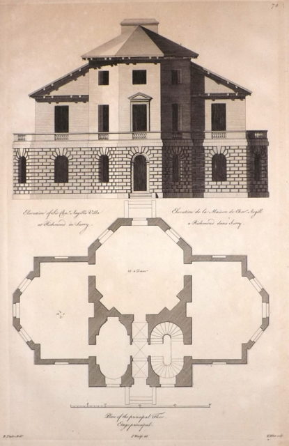 Asgill House blueprint. Author: Colen Campbell Public Domain