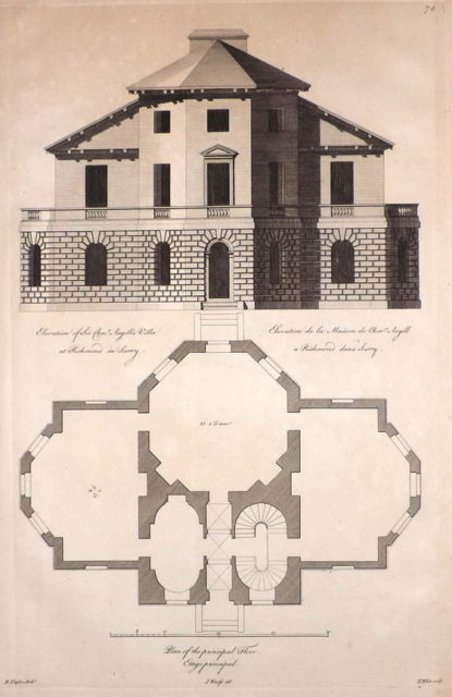 Asgill House blueprint. Author: Colen Campbell Public Domain