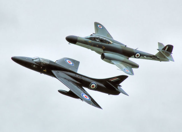 Hawker Hunter. Author: Adrian Pingstone Public Domain