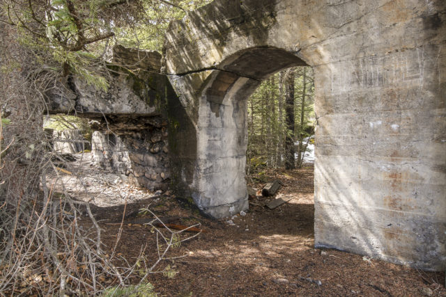 Ruin from abandoned coal mine at Bankhead, Alberta Canada