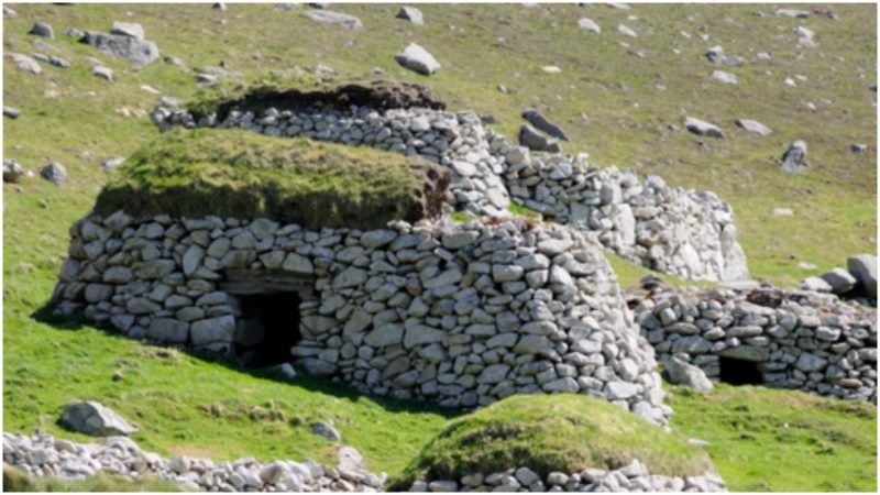 Lonely Hirta Island of the St. Kilda archipelago was abandoned by