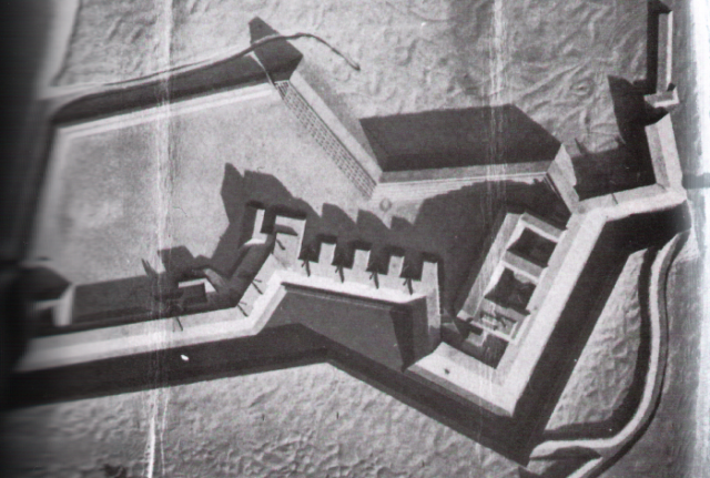 Model of Fort Wagner. National Archives