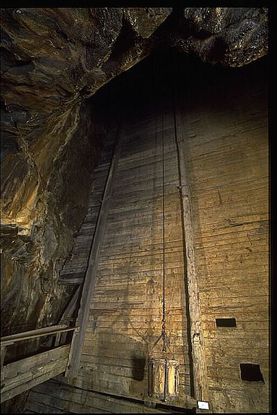 Part of the inside of the mine. Author: Bengt A Lundberg / Riksantikvarieämbetet CC BY 2.5