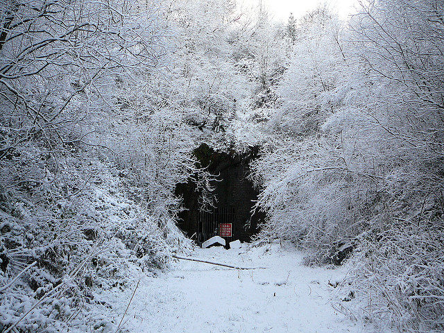 The tunnel during the long winter. Author: Tim Green CC BY 2.0