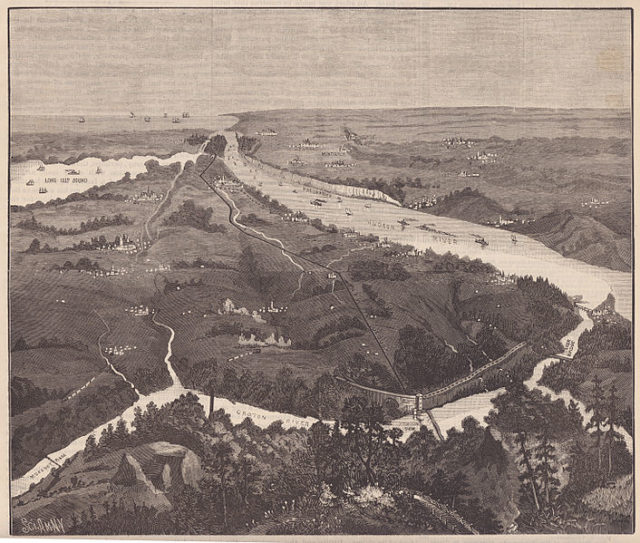 1887 engraving from Scientific American depicts the Croton Aqueduct. Author: Scientific American Public Domain