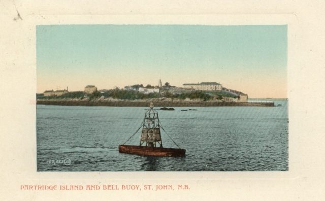 1905 postcard showing Partridge Island/ Author: Pennfield and Saint George Telephone Co., Inc