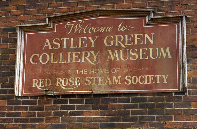 Astley Green Colliery Museum sign/ Author: Dave Green CC BY-SA 2.0