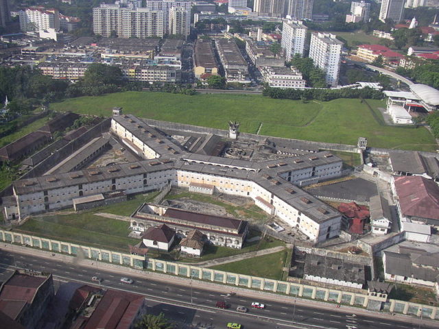 Bird-eye view of the prison/ Author: Joseph Gan CC BY-SA 2.5
