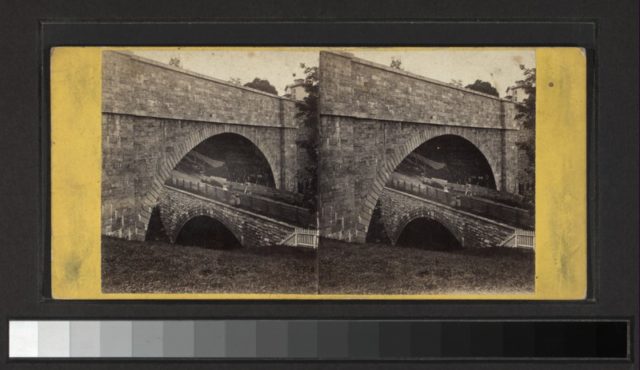 Historic Photo of the aqueduct. Author: Scan by NYPL Public Domain