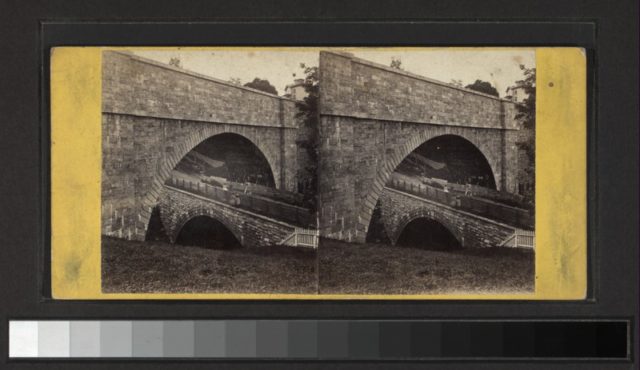 Historic Photo of the aqueduct. Author: Scan by NYPL Public Domain
