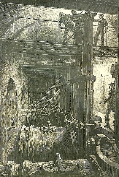 Shutting off the Croton from Harper’s Weekly. Author: Noroton Public Domain