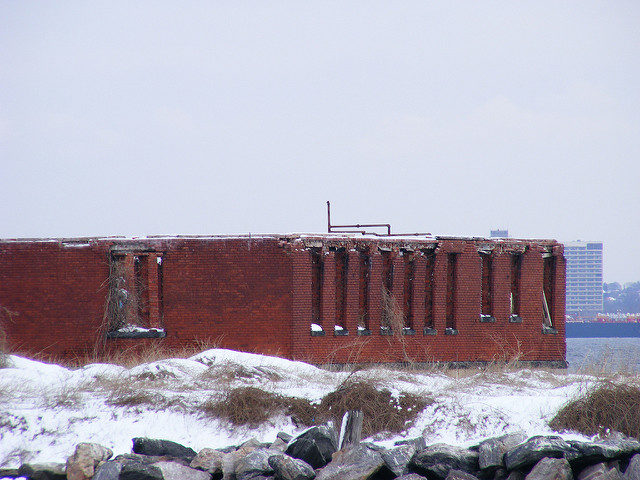 Swinburne Island Hospital remains. Author: Mamoritai CC BY-SA 2.0