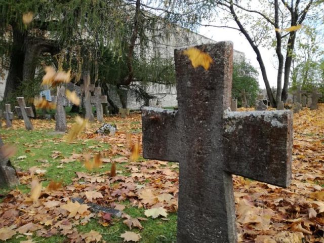The convent was abandoned but the graveyard continued to be used