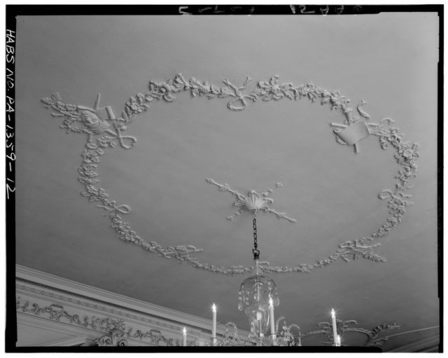 Detail of ballroom ceiling. Author: Library of Congress Prints and Photographs Division Washington