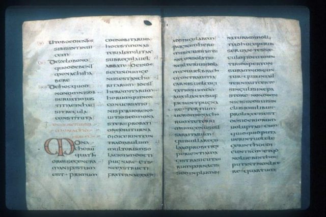 Rule of Saint Benedict. Author: Bodleian library in Oxford Public Domain
