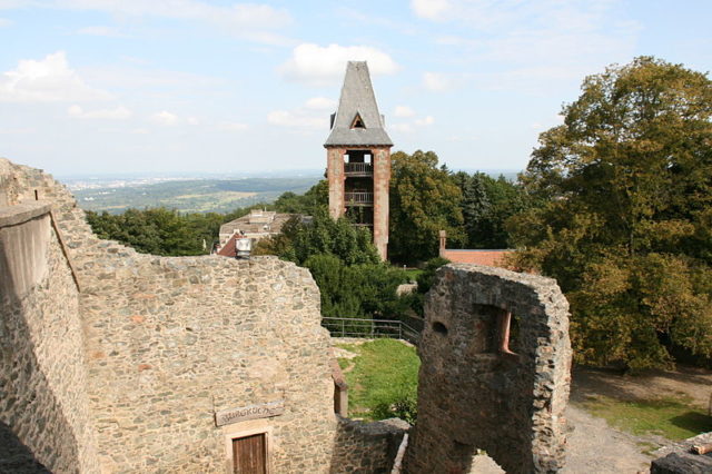 The castle heavily damaged. Author: Frank Vincentz CC BY-SA 3.0