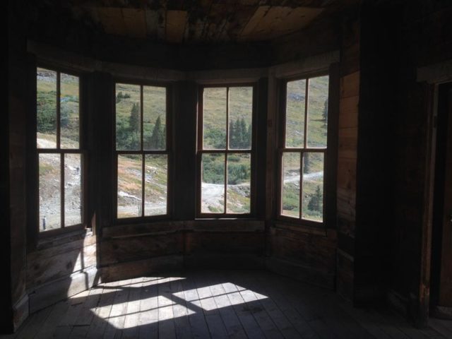The interior of one of the cabins.