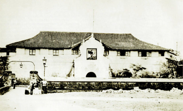 The original facade of Fort Santiago in 1880. Author: Unknown Public Domain