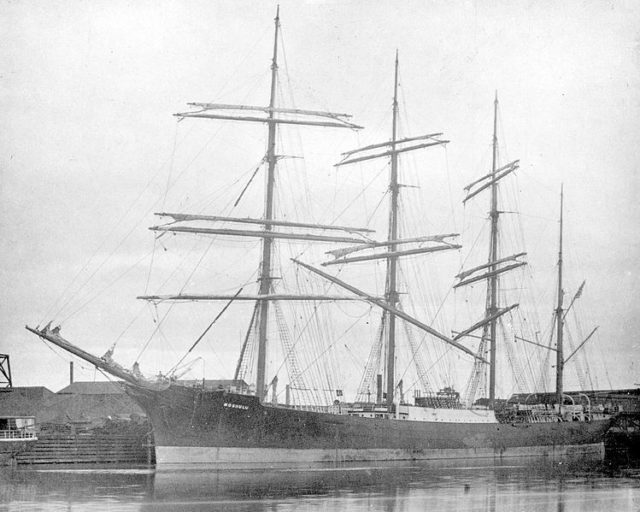 The ship in 1904/ Author: State Library of Victoria, Malcolm Brodie shipping collection
