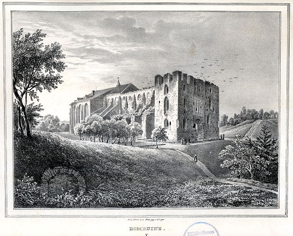 A depiction of the cathedral made in 1837 by the painter Woldemar Friedrich Krüger
