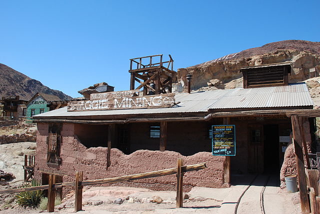 Maggie Silver Company and mine, Calico Ghost Town, California.