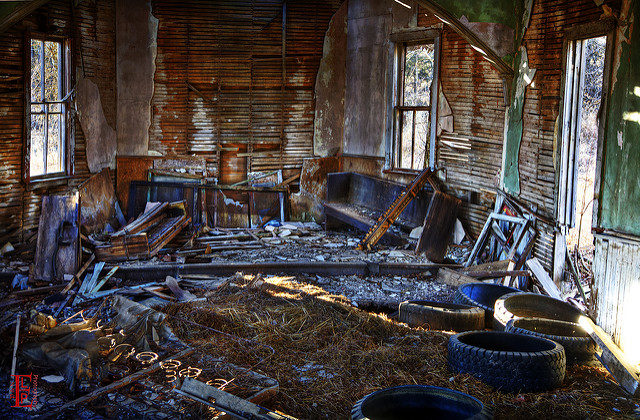 Abandoned interior. Author: Patrick Emerson CC BY-ND 2.0