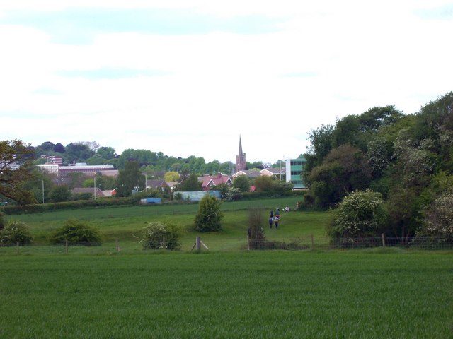 The medieval fish ponds and the town of Halesowen in distance. Author: Lorraine Wheale – CC BY-SA 2.0