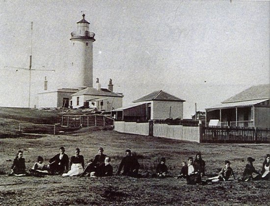 Historic photo of the lighthouse.