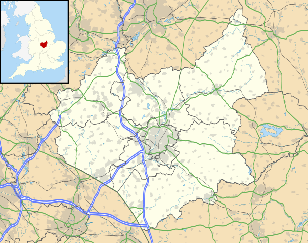 Location of Leicestershire/ Author: Nilfanion (created using Ordnance Survey data) – CC BY-SA 3.0