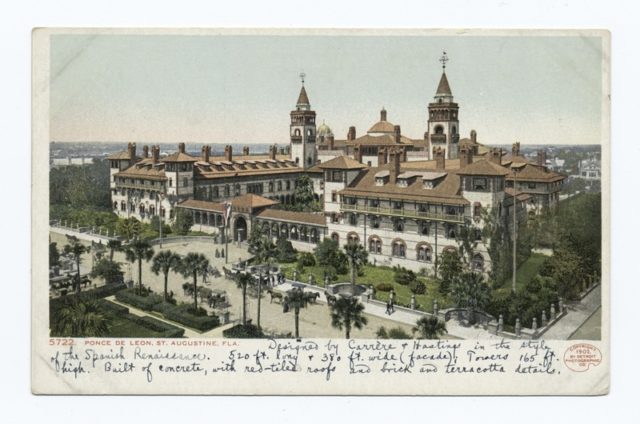 Old postcard showing the hotel. Author: Detroit Publishing Company