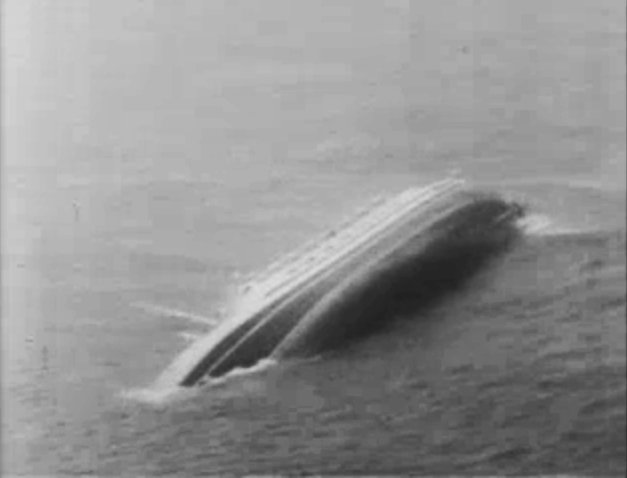 SS Andrea Doria capsizing.