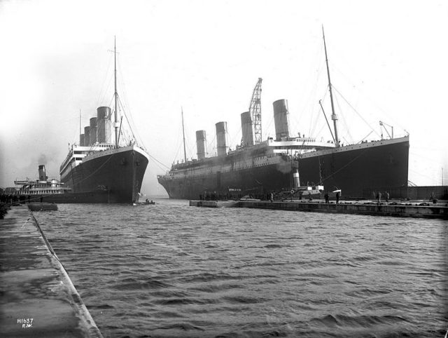 Olympic and Titanic the rivals of Lusitania.