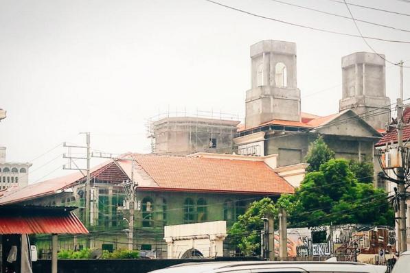 Photo of the church being reconstructed. Author: Intramuros Administration – CC BY 4.0